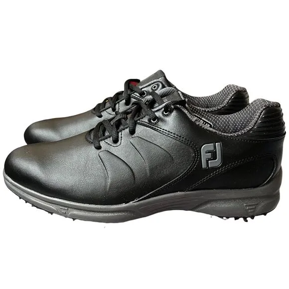 FootJoy Shoes ARC XT Mens 8 Black Golf Waterproof Softspikes SofCollar 59743