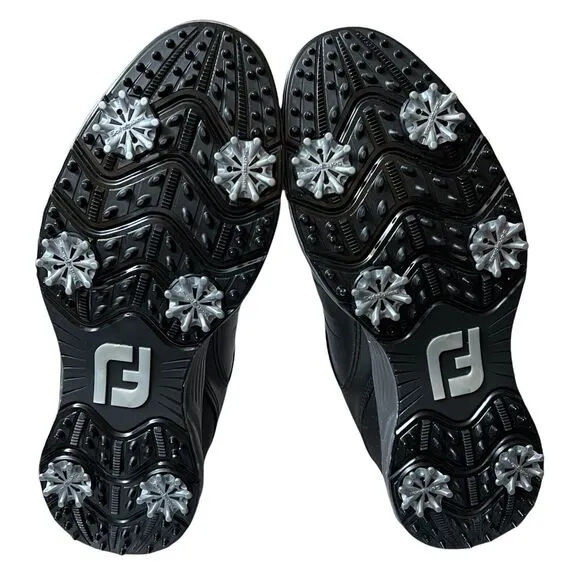 FootJoy Shoes ARC XT Mens 8 Black Golf Waterproof Softspikes SofCollar 59743