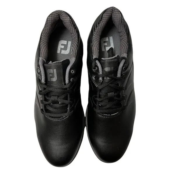 FootJoy Shoes ARC XT Mens 8 Black Golf Waterproof Softspikes SofCollar 59743