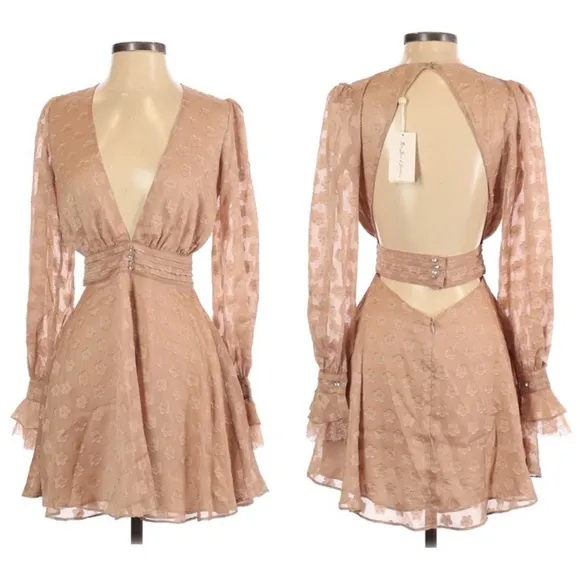 For Love &amp; Lemons Modern Love Honey Mini Dress