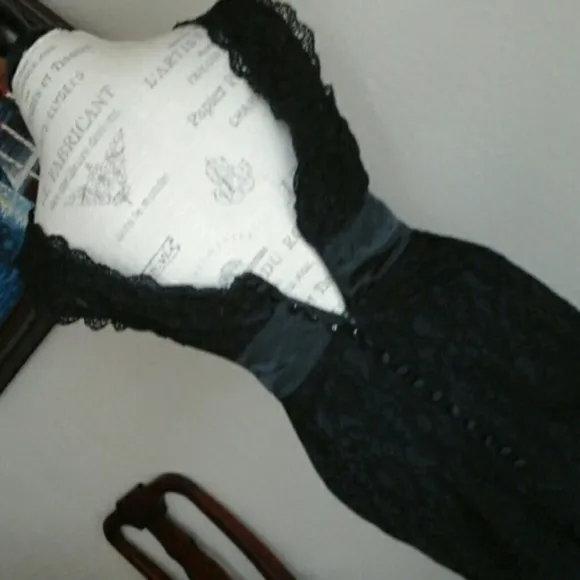 Formal-Evening-Prom Lace-Satin Dress  NWOT