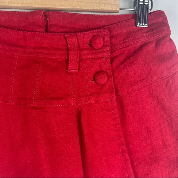 Free People | Academia Schoolgirl Serena Micro Skirt Skort Salsa | 2