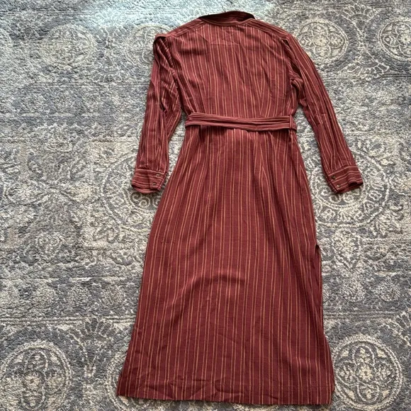 Free People Audrey Stripe Button-down Midi Dress  Size Medium