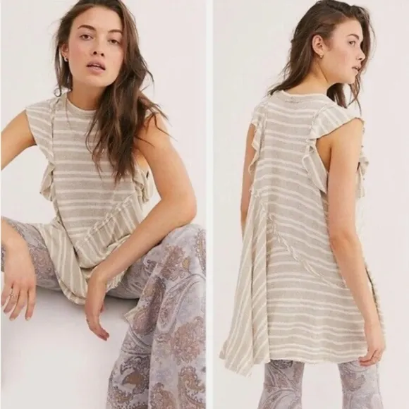 Free People Between The Lines Striped Dress