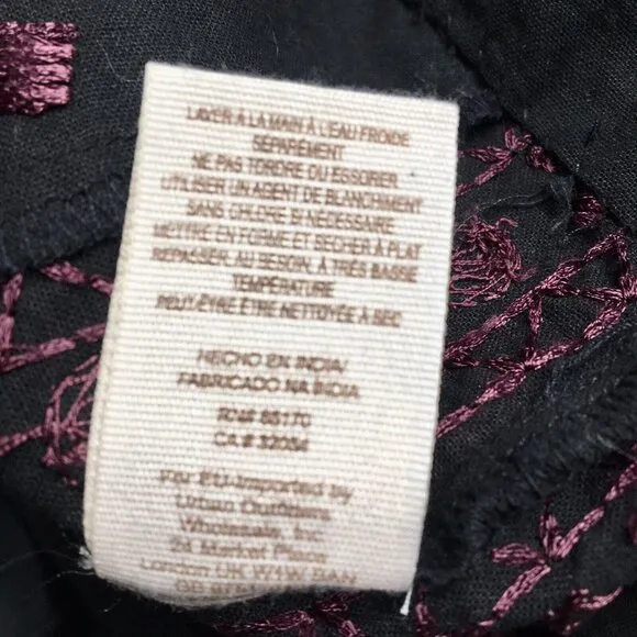 FREE PEOPLE BLACK DRESS LTD EDITION RaRe FESTIVAL Boho Babe Hippie IBIZA VIBE 2‎