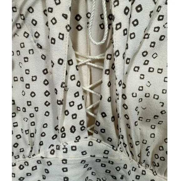 Free People Boho Modern Kimono Maxi Dress Ivory 0