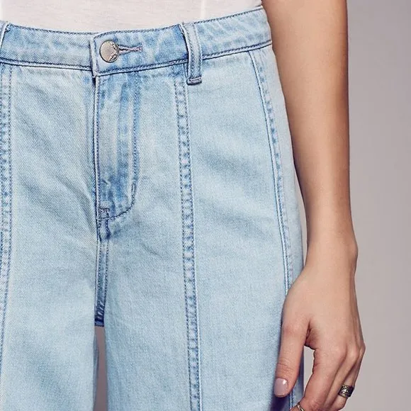 Free People Gilmore Wide Leg Denim Jeans