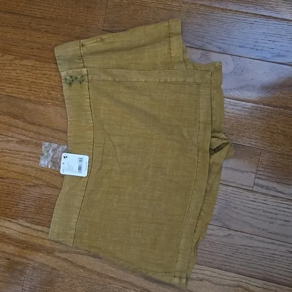 Free People Johana Linen Blend Skort