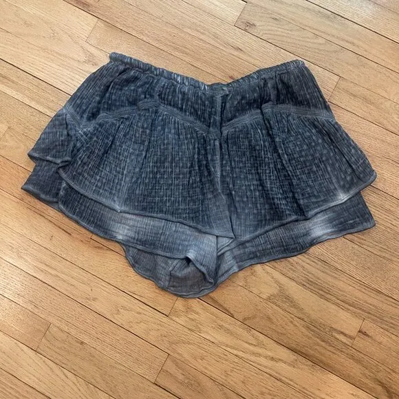 Free People Melt Away Washed Shorts In Blue Mirage NWOT Size Medium
