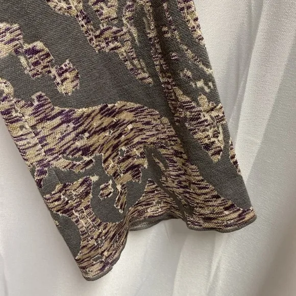 Free People Modern Love Knit Mini Dress Gray Combo Size Medium NWT