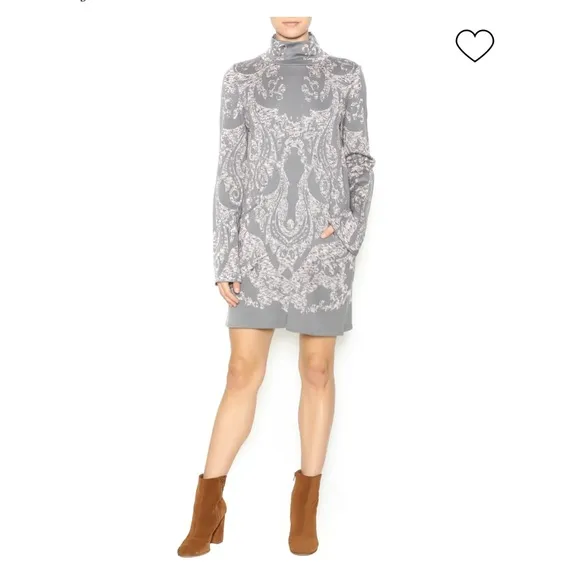 Free People Modern Love Mini Sweater Dress M