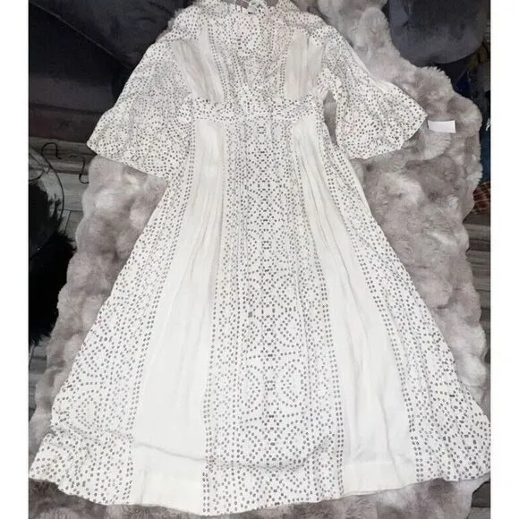 Free People Modern Kimono Boho Lace up, Maxi, Dress size M, MSRP: $240