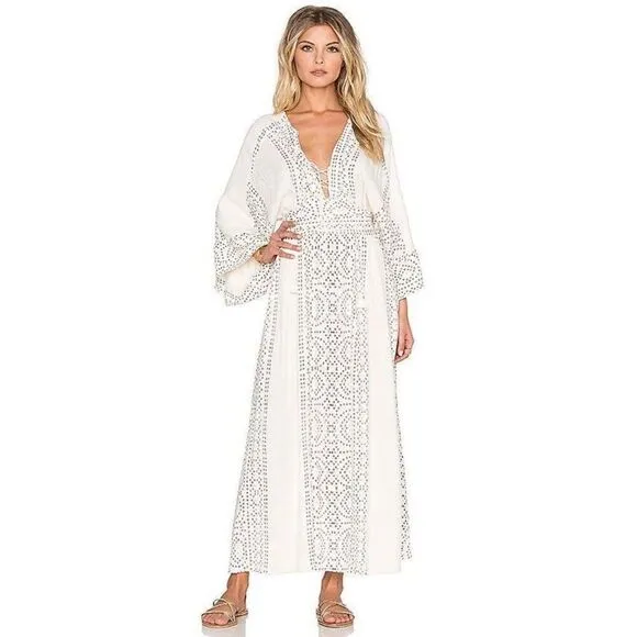 Free People Modern Kimono Boho Lace up, Maxi, Dress size M, MSRP: $240