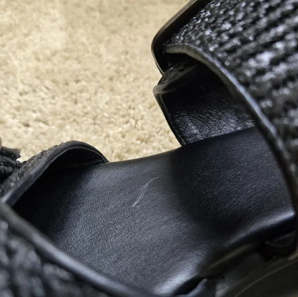 Free People NWOT Mandi Weave Sandals Womens 8.5 Black