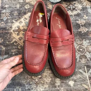 Free People Red Platform Shoes Timeless Design