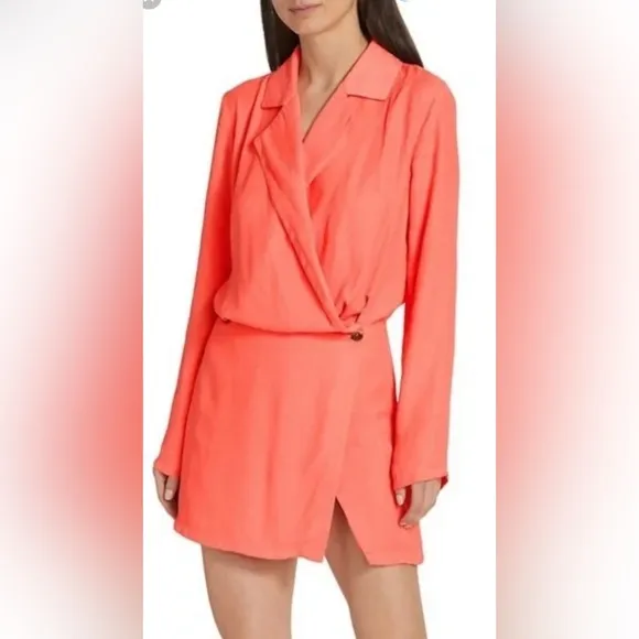 Free People Simone Dress XL Blazer Dress Modern Like New Double Breasted
