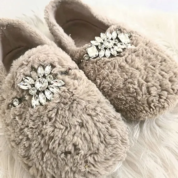 Free People Slumber Party Loafer Slippers Vanilla Latte Women's Size 9 🌴