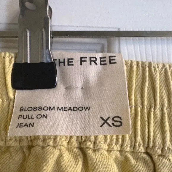 Free People We The Free Blossom Pull-On Jeans XS Color: Pineapple Slice NWT