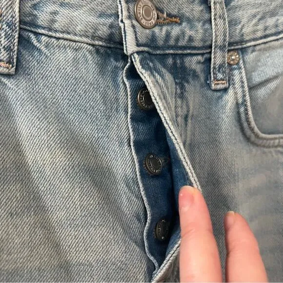 Free People We The Free Ripple Wide-Leg Crop Jeans Size 27