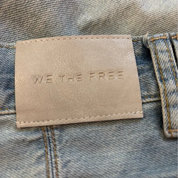 Free People/We the Free Montana Shorts in Cowgirl Blues Size 27. NWT