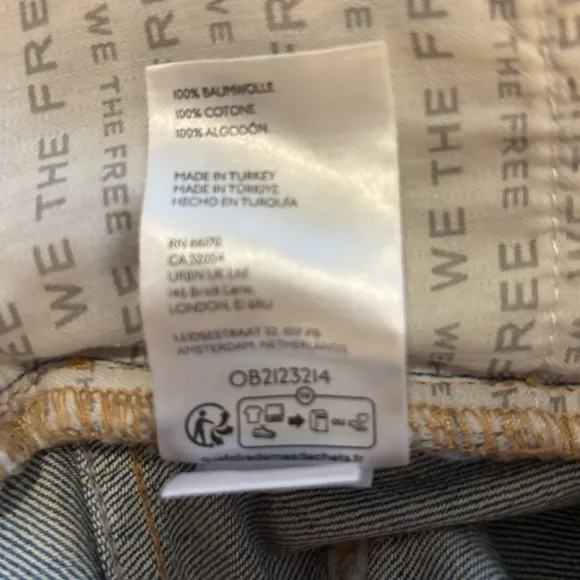 Free People/We the Free Montana Shorts in Cowgirl Blues Size 27. NWT