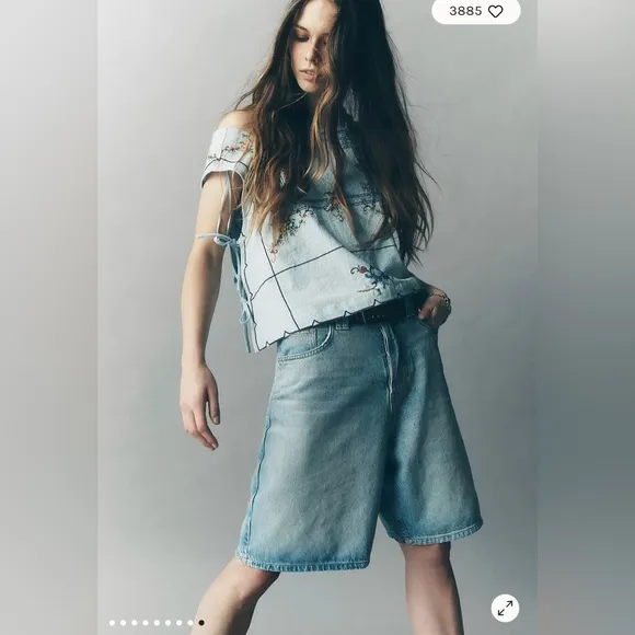 Free People/We the Free Montana Shorts in Cowgirl Blues Size 27. NWT