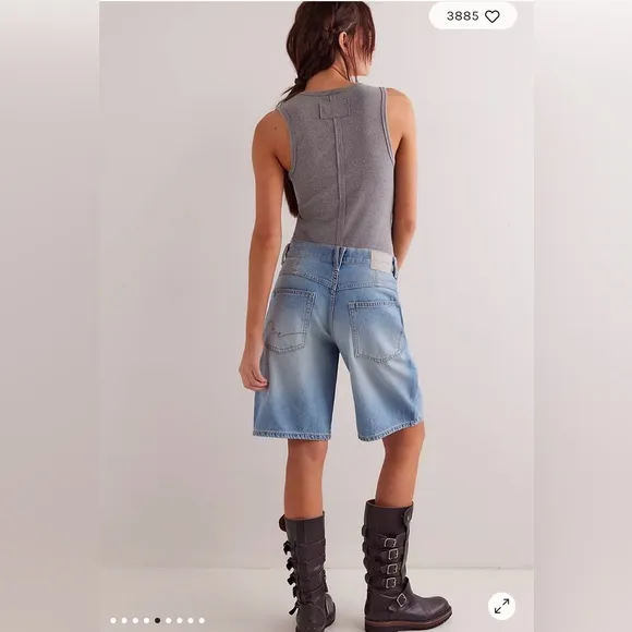 Free People/We the Free Montana Shorts in Cowgirl Blues Size 27. NWT