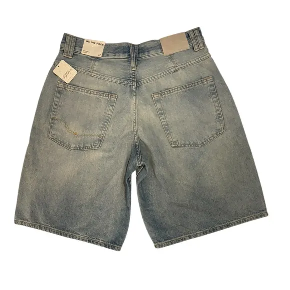 Free People/We the Free Montana Shorts in Cowgirl Blues Size 27. NWT