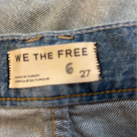 Free People/We the Free Montana Shorts in Cowgirl Blues Size 27. NWT