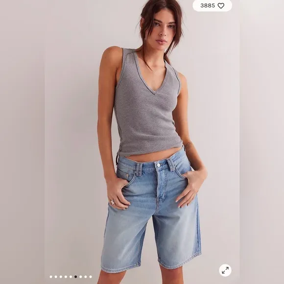 Free People/We the Free Montana Shorts in Cowgirl Blues Size 27. NWT