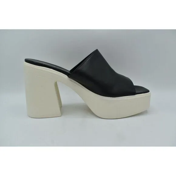 Free People Womens Size EU 40 US 10 Zoe Black Platform Heeled Sandals Shoes