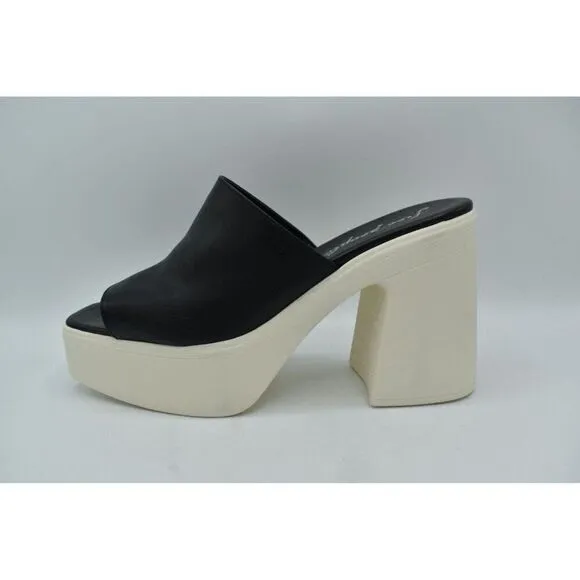 Free People Womens Size EU 40 US 10 Zoe Black Platform Heeled Sandals Shoes
