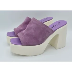 Free People Womens Size EU 40 US 10 Zoe Orchid Purple Platform Sandals Shoes