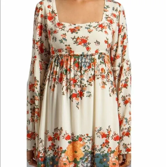 Free People Modern Chinoiserie Dress NWT Sz M