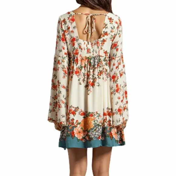 Free People Modern Chinoiserie Dress NWT Sz M