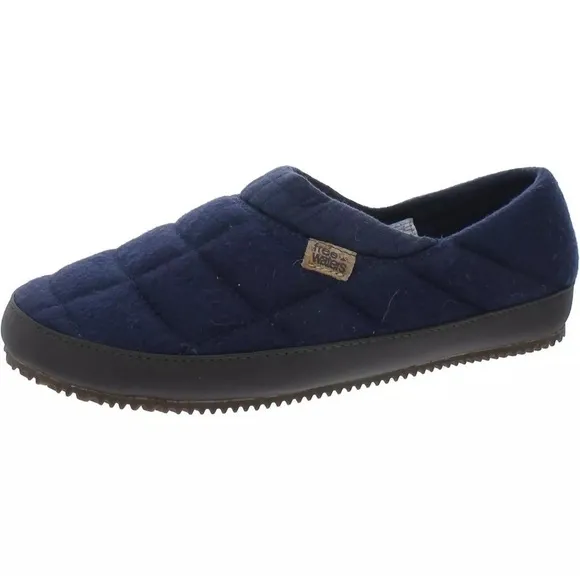 Freewaters Mens sz 10 Navy Norman Quilted Comfy Scuff Slippers New no box