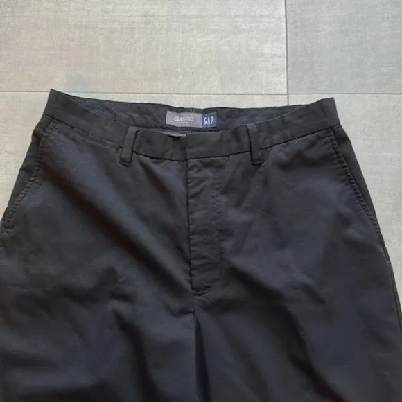 Gap Classic Black Wool Blend Stretch Pants