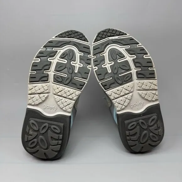 Gdefy Gravity Defyer Mighty Walk Shoes Gray Blue Women Size 8