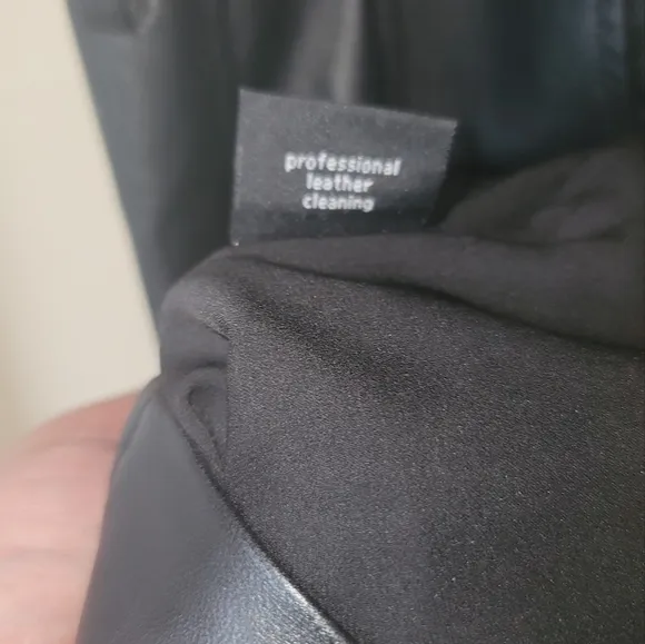 Genuine Black Leather Sleeveless Tank Pleated Belted Dress
