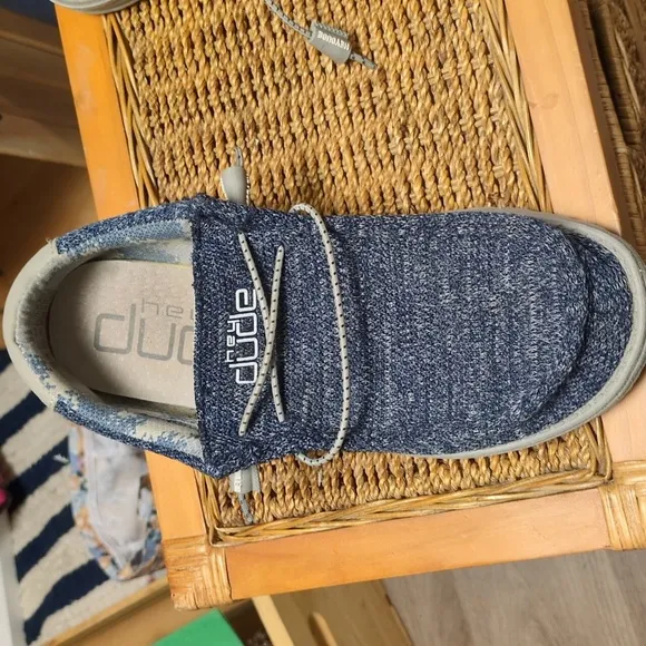 get ready for Hey Dude Wally Sos men's moonlit ocean size 9