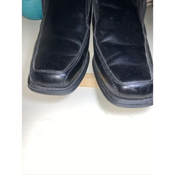 GH Bass Co Black Ashbury Square Toe Slip On Loafers Shoes Mens Size 12W