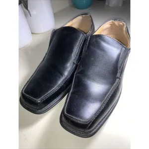 GH Bass Co Black Ashbury Square Toe Slip On Loafers Shoes Mens Size 12W