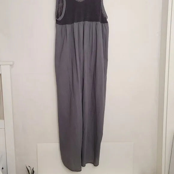 Gia Dark Stone Tunic Modern Bohemian Gray Hi-Low