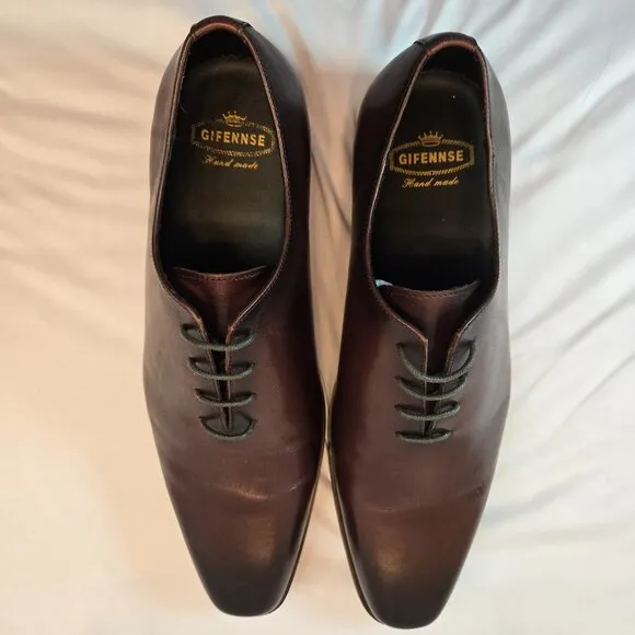 GIFENNSE Men's Dress Chukka Shoes Sz: 11.5 Dark Brown