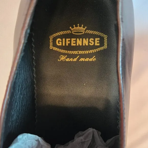 GIFENNSE Men's Dress Chukka Shoes Sz: 11.5 Dark Brown