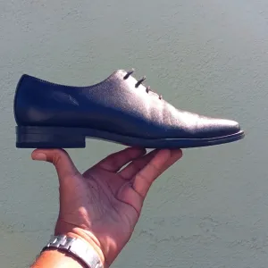 GIFENNSE MEN'S HAND MADE DRESS BLACK CHUKKA OXFORDS