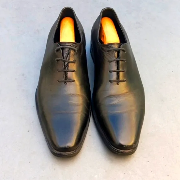 GIFENNSE MEN'S HAND MADE DRESS BLACK CHUKKA OXFORDS