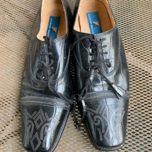 Giorgio Brutini Black Leather Lace-Up Dress Shoes - Men’s Size 10M- New Heels!