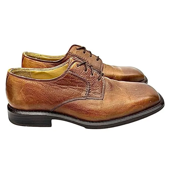 Giorgio Brutini Brown Leather #785462 Men's Derby Dress Shoes 9 Medium
