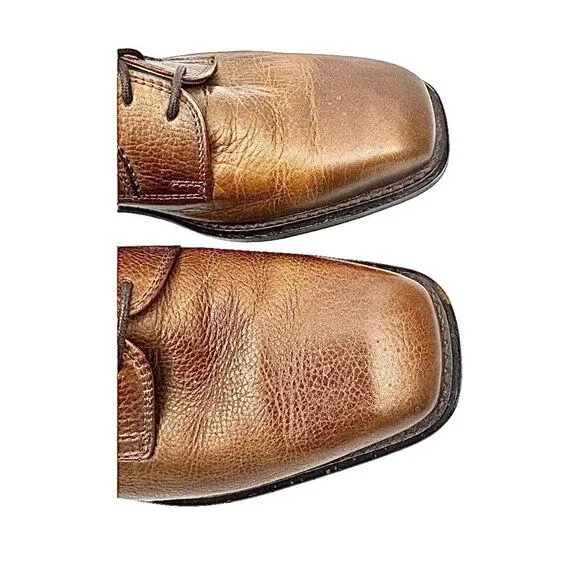 Giorgio Brutini Brown Leather #785462 Men's Derby Dress Shoes 9 Medium